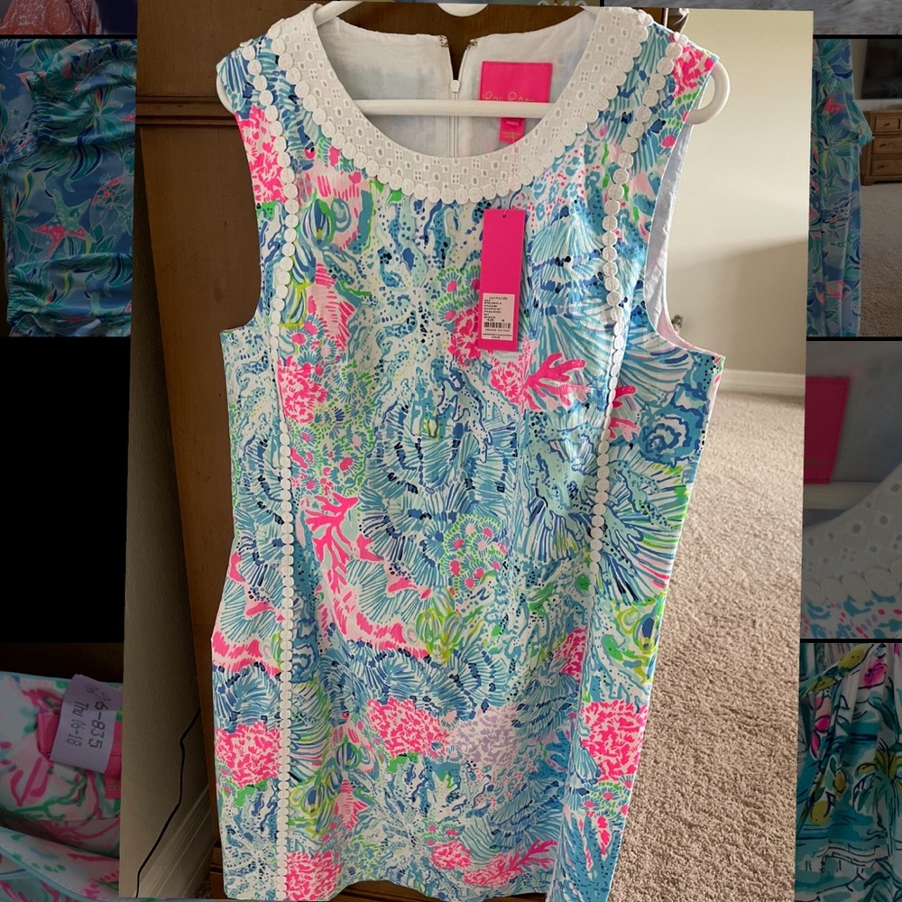 NWT Lilly Pulitzer Mila Dress Sz 16 Sink or Swim